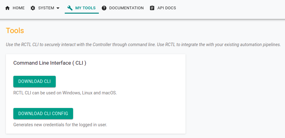 Download pctl CLI config